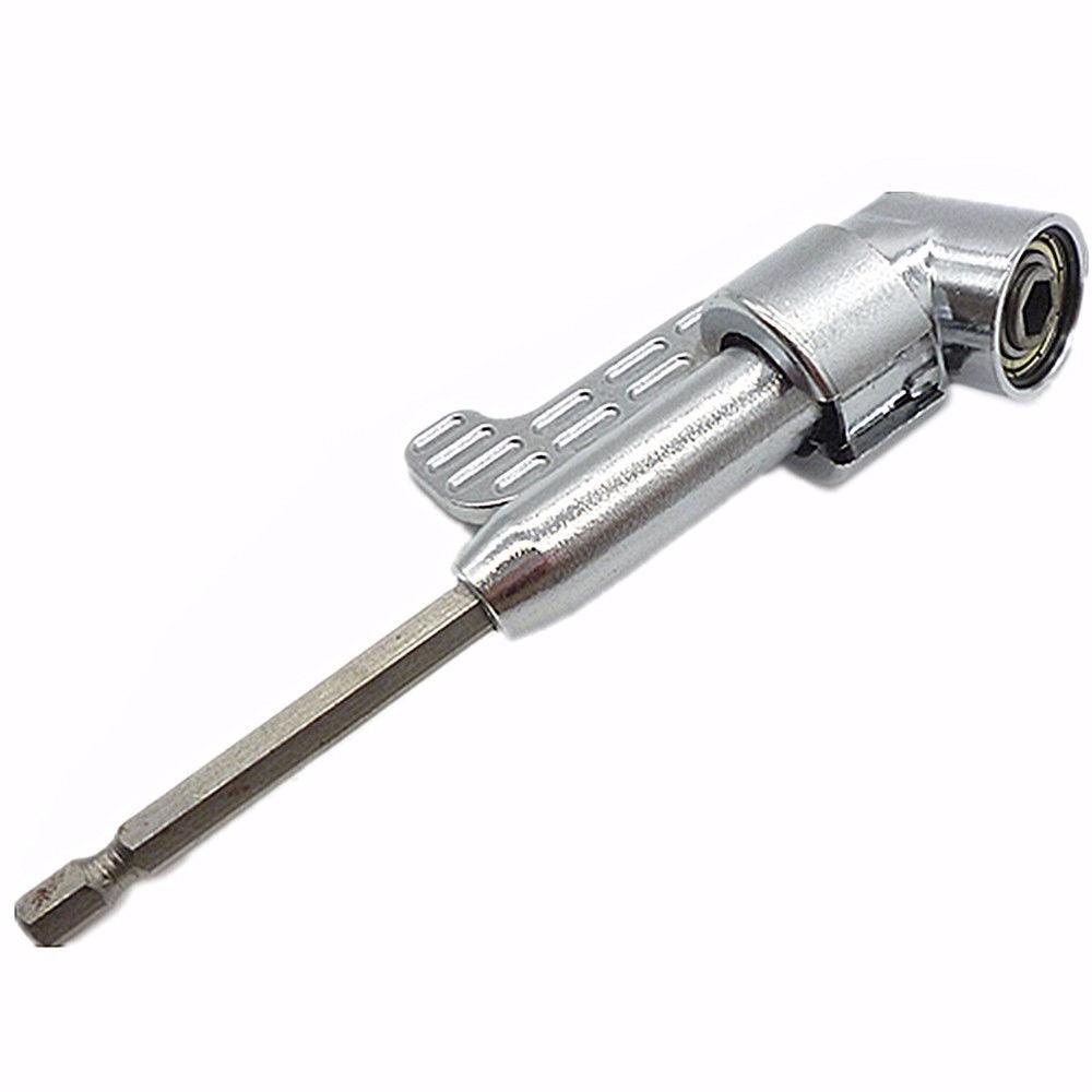 105 Degree Head Angle Drill Extension Shank Driver Screwdriver Magnetic Bit 1/4\" Hex Socket Adjustable Handle Wrench Accessories