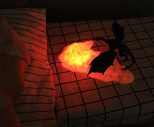 3D Printed LED Fire Dragon Lamps