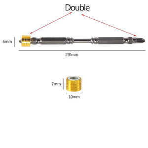 65mm/110mm Screwdriver PH2 Magnetic Bit Phillips Single/Double Head  1/4 inch Hex Shank D1 Steel For Electric Screw Driver