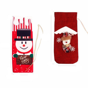 Christmas Decorations for Home Wine Bottle Cover