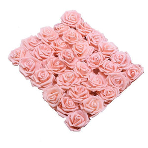 10/20/30Pcs 8CM PE Foam Rose Flowers Head for Home Decoration