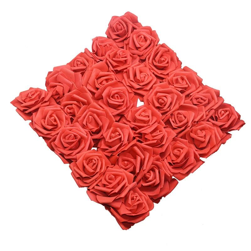 10/20/30Pcs 8CM PE Foam Rose Flowers Head for Home Decoration