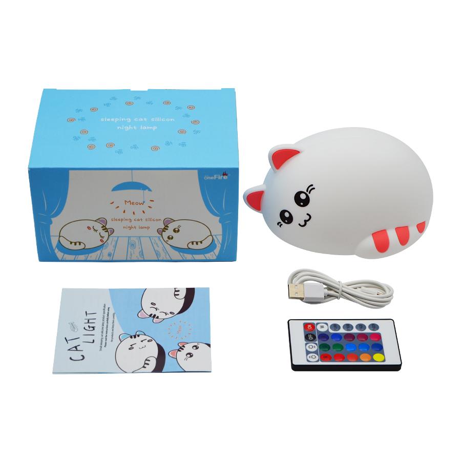 LED Cute Cat Rechargable Cartoon Lamp