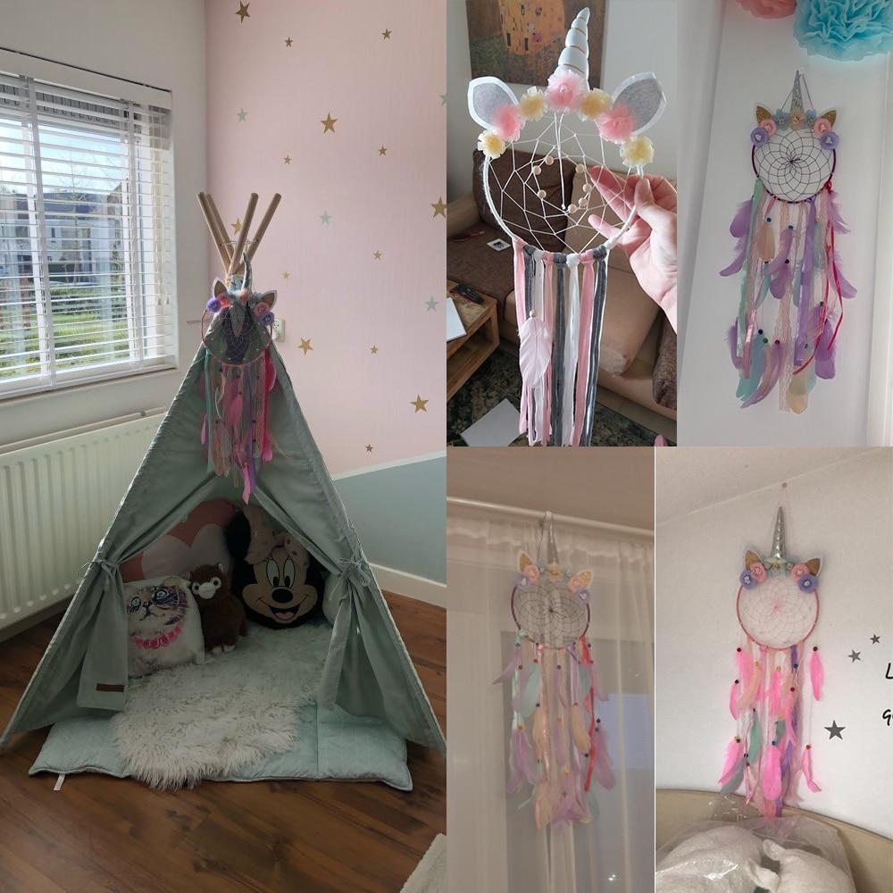 Large unicorn dream catcher Baby kids room decoration