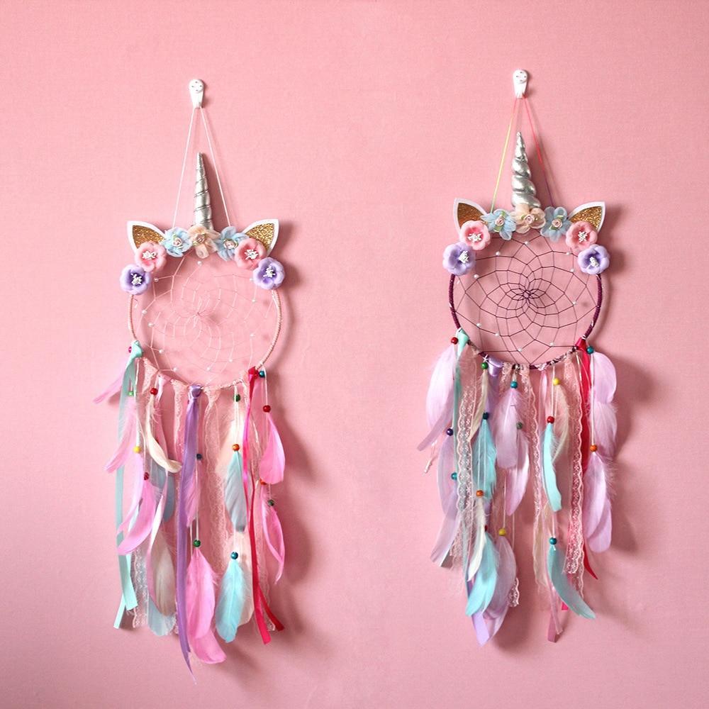 Large unicorn dream catcher Baby kids room decoration