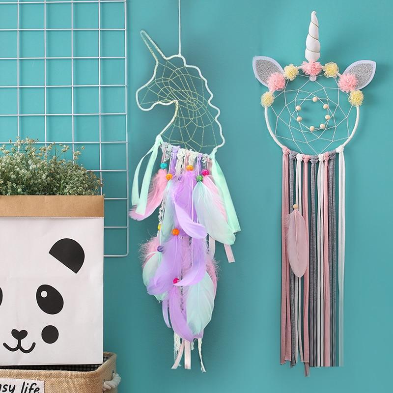 Large unicorn dream catcher Baby kids room decoration