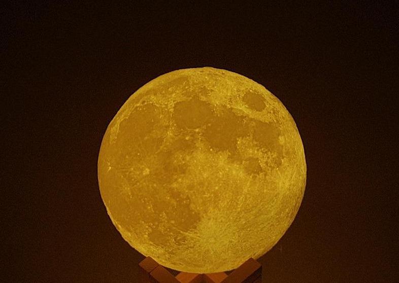 3D Moon Color Change Touch USB Led Lamp