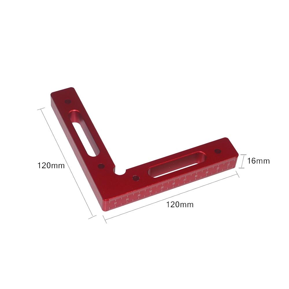 Positioning Fixture Ruler with Metric inch scales Alloy 90 Degree Precise Corner Woodworking Clamping Square Right Angle Clamps