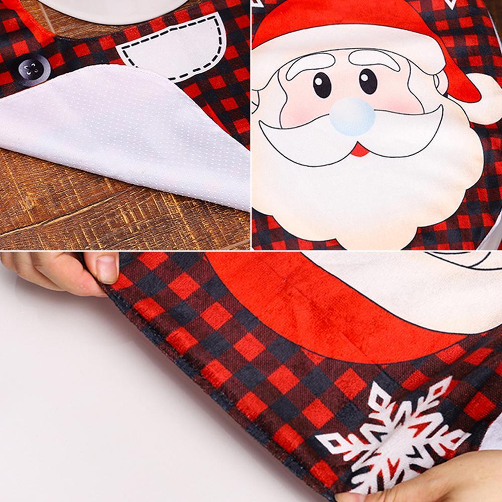 Santa Claus Rug Seat Bathroom Set Merry Christmas Decorations For Home