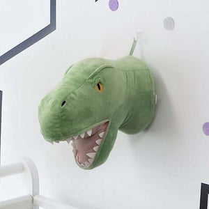 Ins Style Dinosaur Stuffed Animal Head Wall Decoration