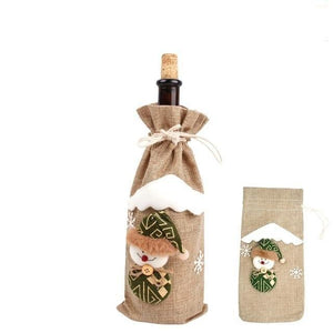 Christmas Decorations for Home Wine Bottle Cover